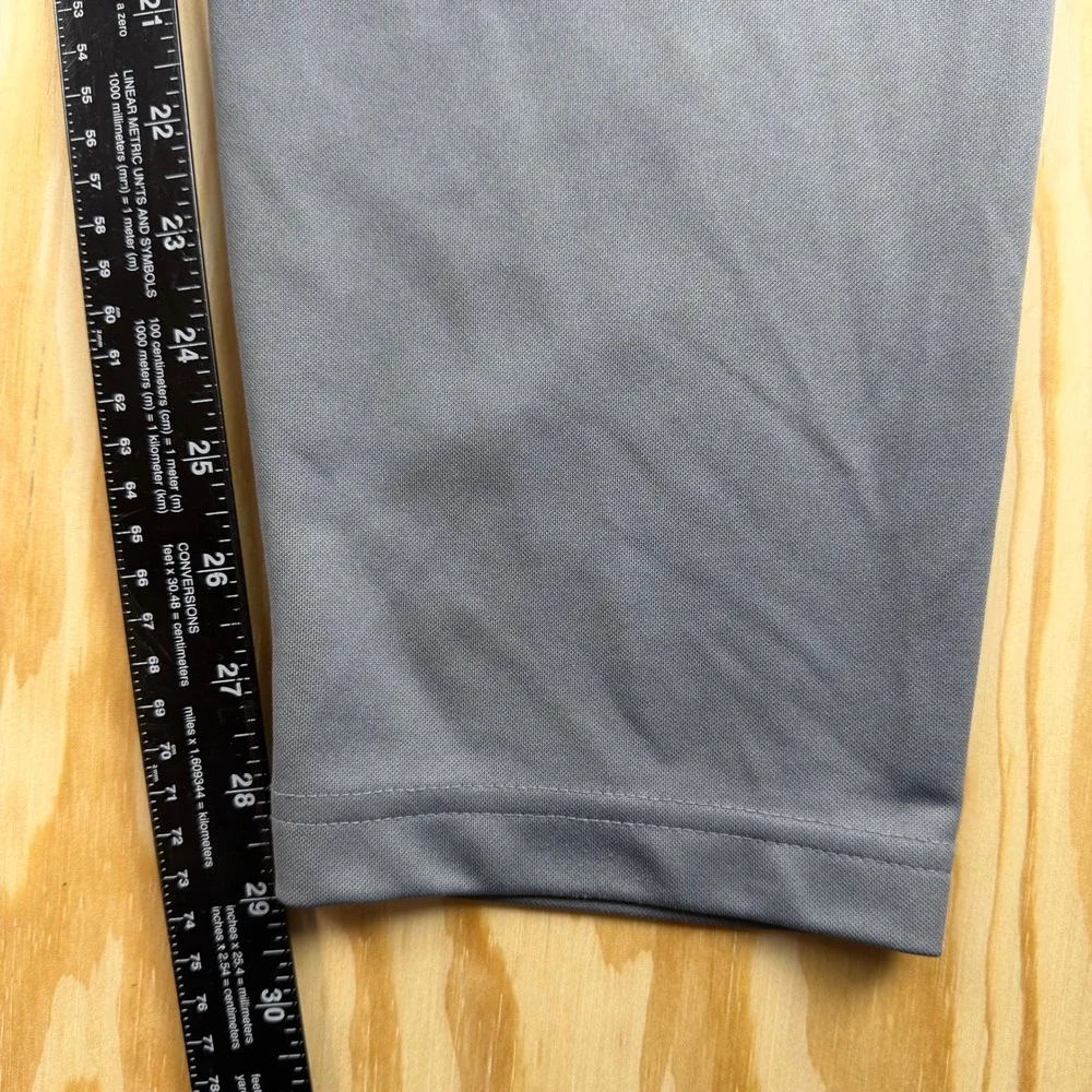 Nike Mens Therma-FIT Training Pants Grey Black Stripe Joggers Large 29 Inseam